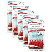 TEPE 138230B Cepillo interdental original de plástico- 0.5 mm- tamaño 2- rojo- total 40- paquete de 5